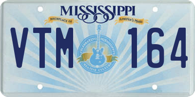 MS license plate VTM164