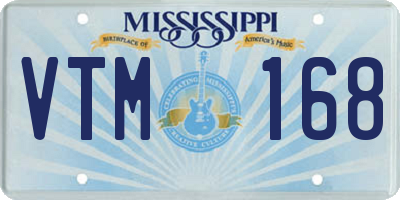 MS license plate VTM168