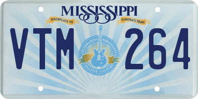 MS license plate VTM264