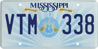 MS license plate VTM338