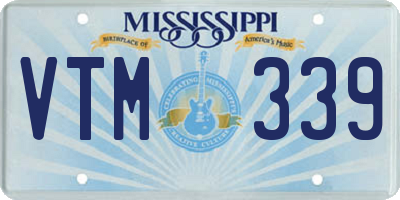 MS license plate VTM339