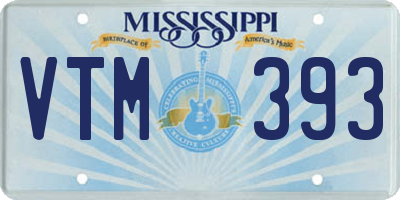 MS license plate VTM393