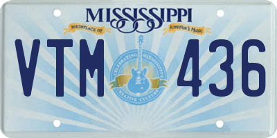 MS license plate VTM436
