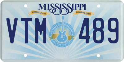 MS license plate VTM489