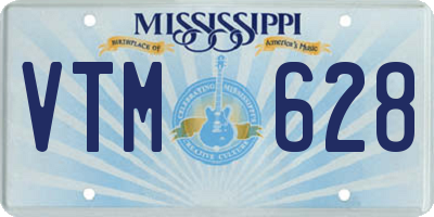MS license plate VTM628
