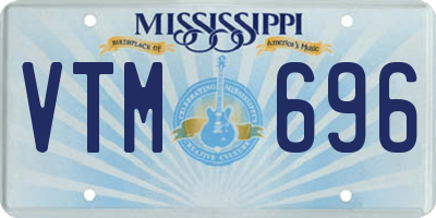 MS license plate VTM696