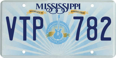 MS license plate VTP782