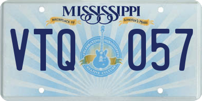 MS license plate VTQ057
