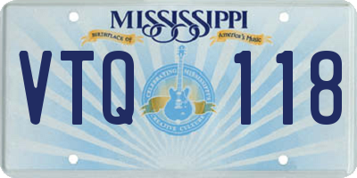MS license plate VTQ118