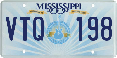 MS license plate VTQ198
