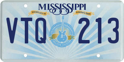 MS license plate VTQ213