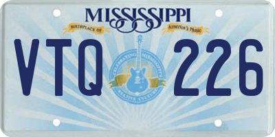 MS license plate VTQ226