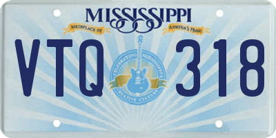 MS license plate VTQ318