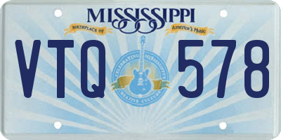 MS license plate VTQ578
