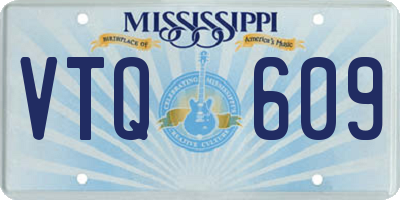 MS license plate VTQ609