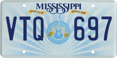 MS license plate VTQ697