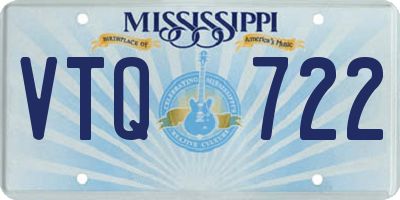 MS license plate VTQ722