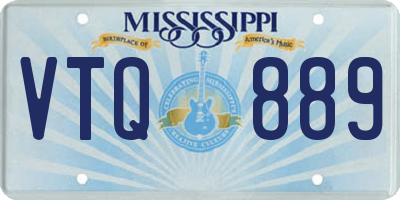 MS license plate VTQ889