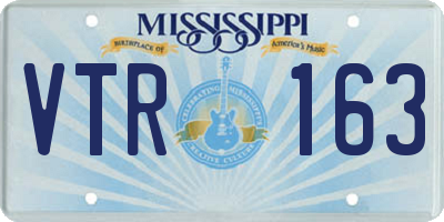 MS license plate VTR163