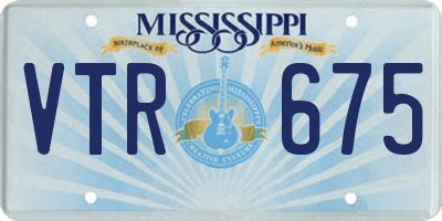MS license plate VTR675