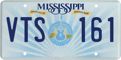 MS license plate VTS161