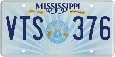 MS license plate VTS376