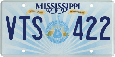 MS license plate VTS422
