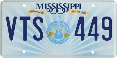 MS license plate VTS449
