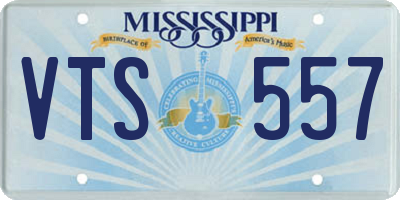MS license plate VTS557