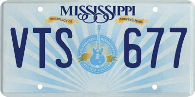 MS license plate VTS677