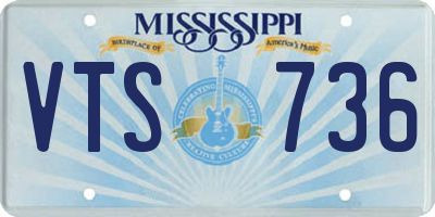MS license plate VTS736