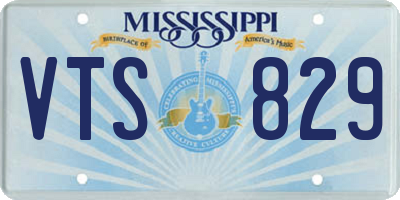 MS license plate VTS829