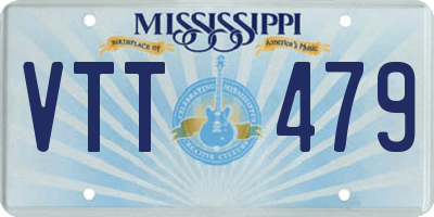 MS license plate VTT479
