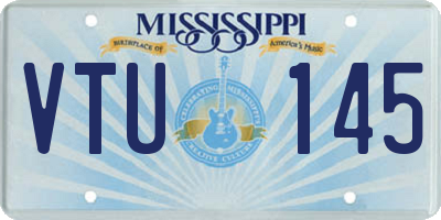 MS license plate VTU145