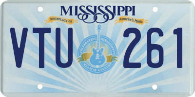 MS license plate VTU261