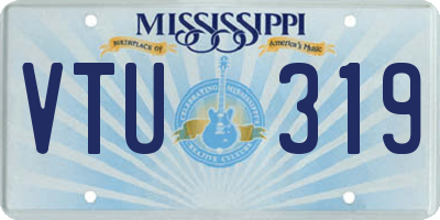 MS license plate VTU319