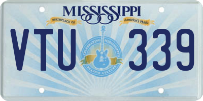 MS license plate VTU339