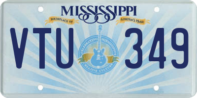 MS license plate VTU349