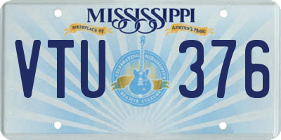 MS license plate VTU376
