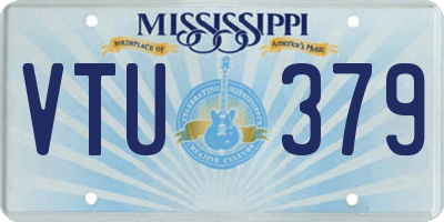 MS license plate VTU379