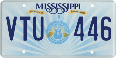 MS license plate VTU446