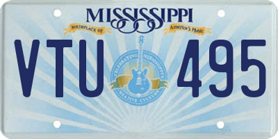 MS license plate VTU495