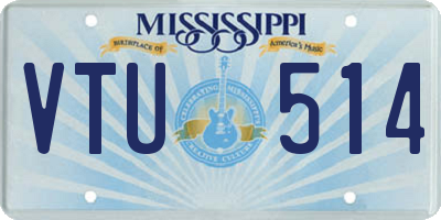 MS license plate VTU514