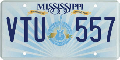 MS license plate VTU557