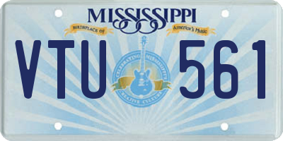 MS license plate VTU561