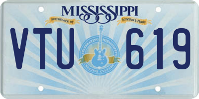 MS license plate VTU619