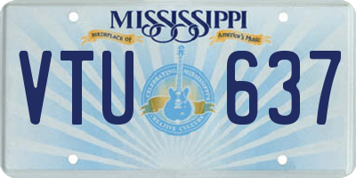 MS license plate VTU637