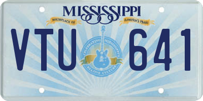 MS license plate VTU641