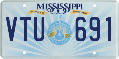 MS license plate VTU691