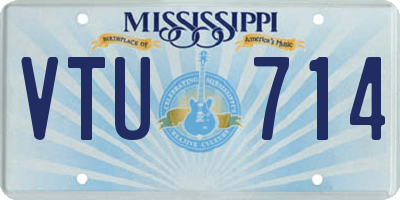 MS license plate VTU714